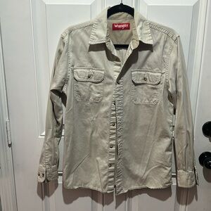 Men’s wrangler button down long sleeve shirt sz small